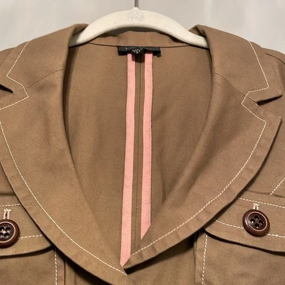 BEBE JACKET CAMEL SIZE 8 - Picture 4 of 10